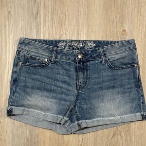 Express Blue Jean Shorts